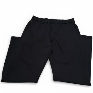 Men’s Plaid & Plain Slim Fit Black Pants Size 32WX30L